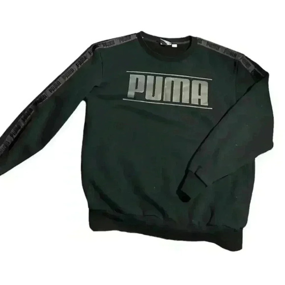 Men’s Black Puma Crew‎ Neck Sweatshirt - Picture 1 of 3